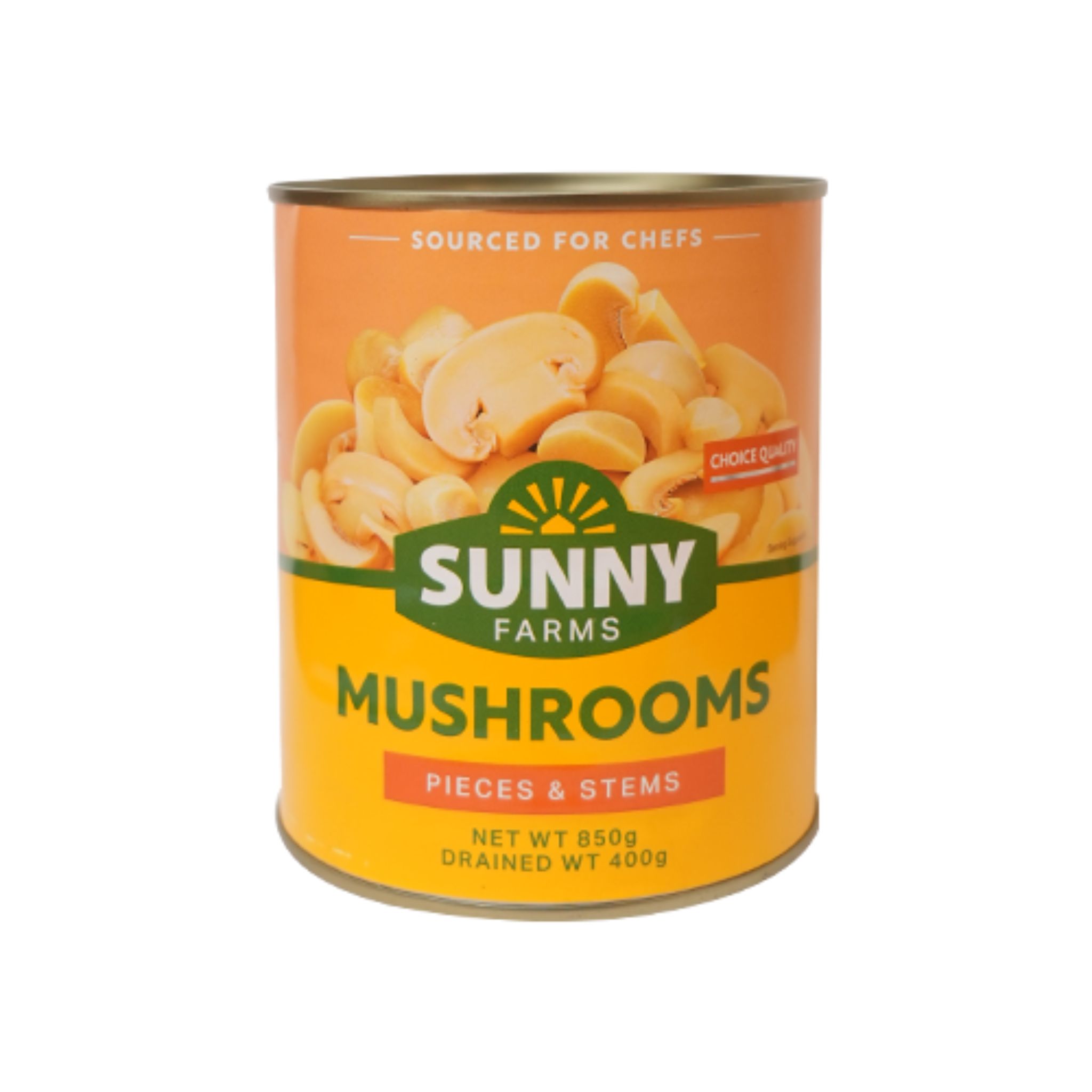 Sunny Farms Nature's Bounty Pieces & Stems Mushrooms 850 g